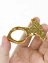 Брелок для ключей золотистый металлический стиль "Томагавк Стеклобой" 6,7 см на 4,8 см