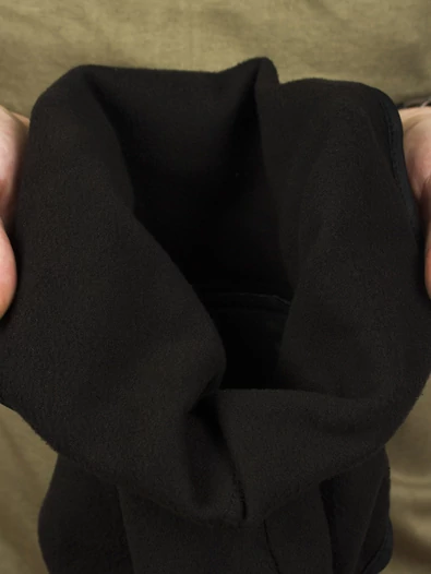 Балаклава Kamukamu флисовая зимняя с эластичными вставками AIR flow цвет Черный (Black)