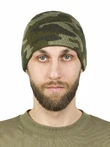 Шапка трикотажная с отворотом цвет Дуб зеленый