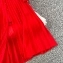 Платье шифоновое длинное плиссе цвет красный