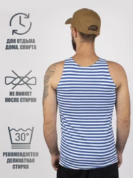 Майка-тельняшка ВДВ х/б голубая полоса
