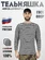Тельняшка Морская пехота длинный рукав зимняя х/б с начесом черная полоса