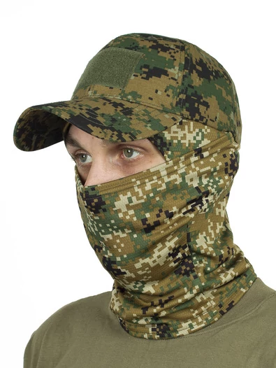 Комплект Бейсболка BBC + балаклава камуфляж Marpat