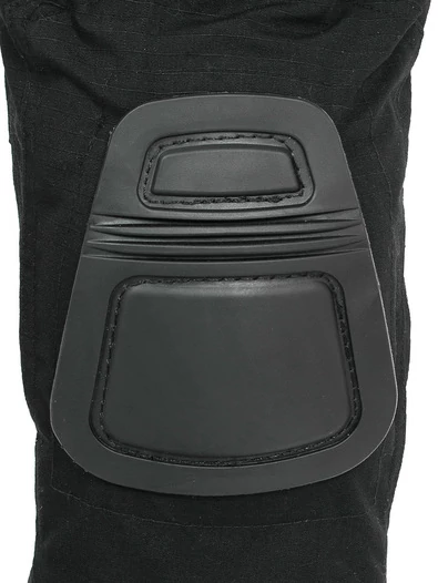 Брюки с наколенниками тактические летние RipStop цвет Черный (Black)