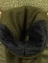 Балаклава-маска флисовая на иск.меху с утяжками цвет олива (olive)