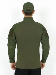Рубашка тактическая Kamukamu боевая с налокотниками Олива
