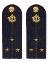 Погоны ФСИН комплект 3шт. картон (в сборе) укомплектованные с фурнитурой звание ст. лейтенант 14х5 см