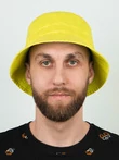 Панама для взрослых летняя 100% хлопок ONESIZE цвет лимонный