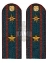 Погоны МЧС на куртку 14х5см картон (в сборе)  укомплектованные с фурнитурой звание майор