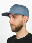 Бейсболка летняя с изогнутым козырьком Snapback цвет голубой джинсовый