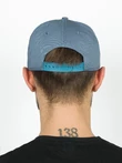 Бейсболка летняя с изогнутым козырьком Snapback цвет голубой джинсовый