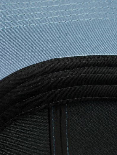 Бейсболка летняя с изогнутым козырьком Snapback цвет голубой джинсовый