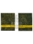 Фальш погоны камуфлированные цифра зеленая с желтой вышитой лентой Ефрейтор 8х5 см