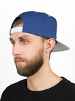 Бейсболка летняя с прямым козырьком Snapback с нашивкой Кеды цвет синий