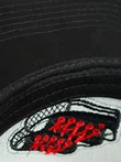 Бейсболка летняя с прямым козырьком Snapback с нашивкой Кеды цвет серый
