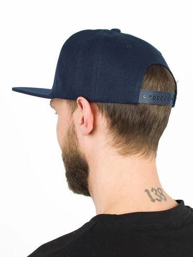 Бейсболка летняя с прямым козырьком Snapback цвет синий