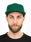 Бейсболка летняя с изогнутым козырьком Snapback цвет зеленый