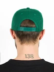 Бейсболка летняя с изогнутым козырьком Snapback цвет зеленый