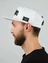 Бейсболка летняя с прямым козырьком Snapback с нашивкой Amsterdam цвет белый