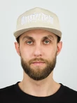 Бейсболка летняя с прямым козырьком Snapback с нашивкой Amsterdam цвет бежевый