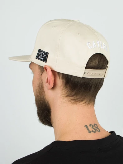 Бейсболка летняя с прямым козырьком Snapback с нашивкой Amsterdam цвет бежевый