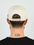 Бейсболка летняя с прямым козырьком Snapback с нашивкой Amsterdam цвет бежевый