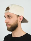 Бейсболка летняя с прямым козырьком Snapback с нашивкой Amsterdam цвет бежевый