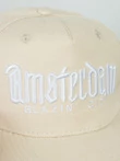 Бейсболка летняя с прямым козырьком Snapback с нашивкой Amsterdam цвет бежевый