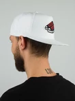 Бейсболка летняя с прямым козырьком Snapback с нашивкой Кеды цвет белый
