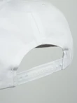 Бейсболка летняя с прямым козырьком Snapback с нашивкой Кеды цвет белый