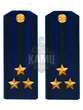 Погоны ФСБ на китель цвет синий картон, звание Полковник 14х5,5см