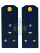Погоны ФСБ на китель цвет синий картон, звание Капитан 14х5,5см