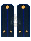 Погоны ФСБ на китель цвет синий картон, звание Лейтенант 14х5,5см