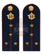 Погоны ФСИН на куртку картон (в сборе) укомплектованные с фурнитурой звание Капитан 14х5см