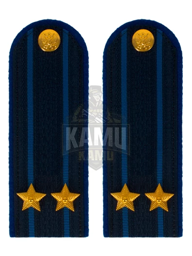 Погоны Юстиции в сборе на китель картон 14х5,5 см звание Подполковник