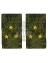 Фальш-погоны камуфляж Зелёная цифра жёлтые звезды 9х5 см Звание Старший лейтенант