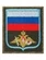 Нашивка (шеврон вышитый) на липучке на рукав ВДВ н/о по приказу 300 (оливковая ткань голубой кант)