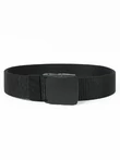 Мужской брючный ремень YKK belt с пластиковой пряжкой цвет черный black