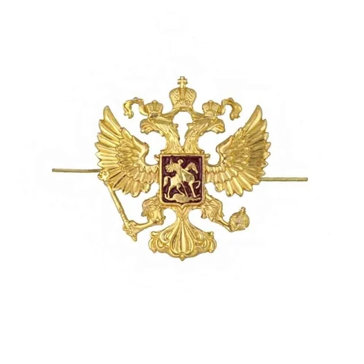 Орел на тулью фуражки МВД