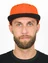 Бейсболка летняя с прямым козырьком Snapback цвет оранжевый с черным козырьком