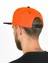 Бейсболка летняя с прямым козырьком Snapback цвет оранжевый с черным козырьком