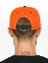 Бейсболка летняя с прямым козырьком Snapback цвет оранжевый с черным козырьком