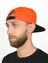 Бейсболка летняя с прямым козырьком Snapback цвет оранжевый с черным козырьком