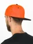 Бейсболка летняя с прямым козырьком Snapback цвет оранжевый с черным козырьком