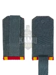 Погоны кадетские КК, галунные (10 см) с фурнитурой цвет красный