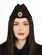Пилотка Полиции женская с красным кантом цвет темно-синий с кокардой в комплекте