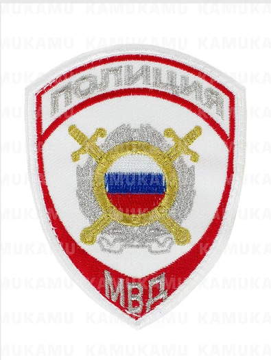 Шеврон Полиция МВД МОБ/ООП цвет белый