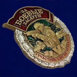 Знак "За боевые заслуги" участнику СВО