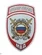 Нашивка ( шеврон жаккардовый ) на рукав Охрана общественного порядка (голубая тк.)