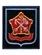 Нашивка (шеврон вышитый) на рукав Западный военный округ н/о по приказу 300 (темно-синяя ткань голубой кант)